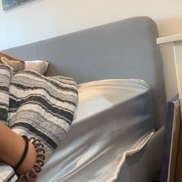 GRAY IKEA FULL BEDFRAME - normal wear(without box) - Picture 3 of 3